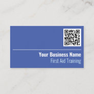 First Aid Training Qr Code Business Card at Zazzle