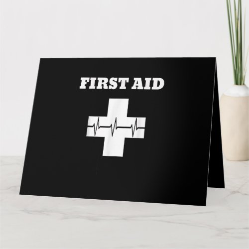 First Aid TShirt  Red Cross Emergency Lifeguard St Card