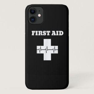 First Aid TShirt  Red Cross Emergency Lifeguard St iPhone 11 Case