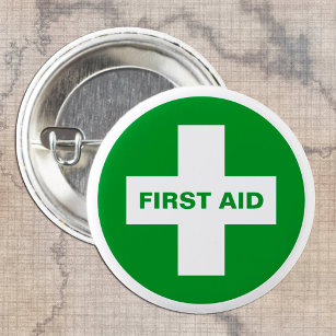 First Aid (White Cross) - Ambulance, Help, Doctor Button
