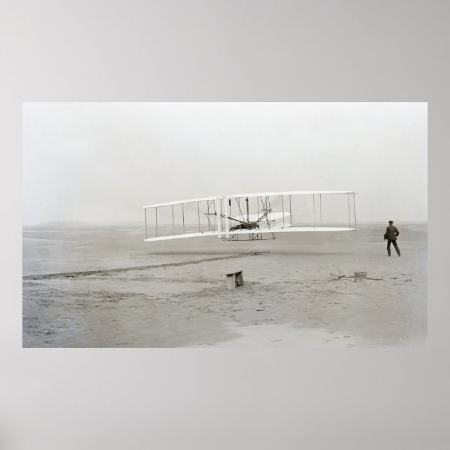 FIRST AIRCRAFT FLIGHT- Wright Bros  1903 Poster (Front)