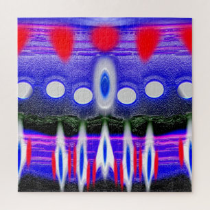 First alien invasion art jigsaw puzzle