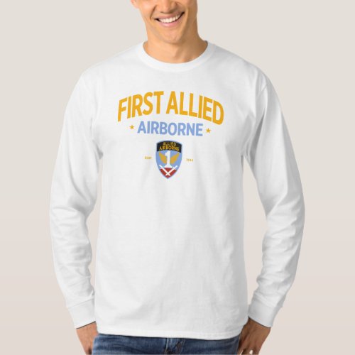 First Allied Airborne FAAA US Military Long T_Shirt