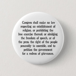 First Amendment Button