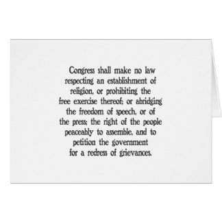 First Amendment Cards