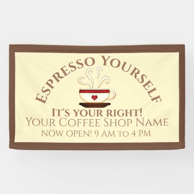 First Amendment: Espresso Yourself Banner (Horizontal)