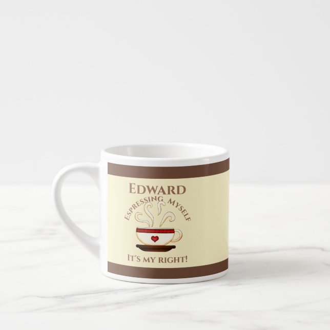 First Amendment: Espresso Yourself Cup (Left)