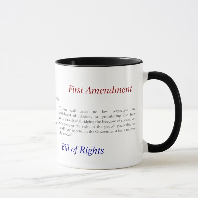 First Amendment Free Speech: Journalist, Lawyer's Mug (Right)