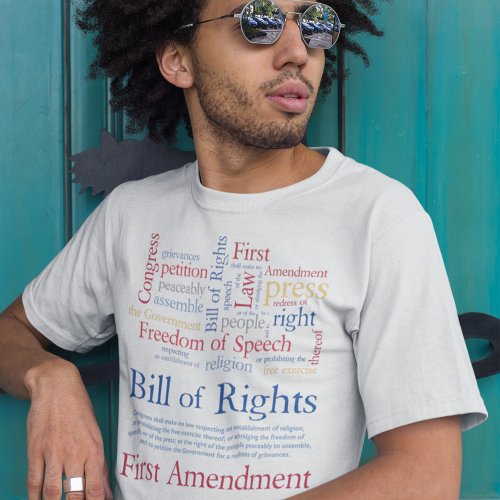 First Amendment Freedom of Speech and the Press T_Shirt