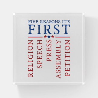 First Amendment Freedom of Speech Protest Rally Paperweight