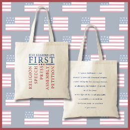 First Amendment Freedom of Speech Protest Rally Tote Bag