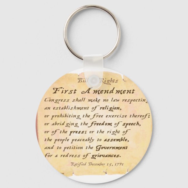 First Amendment Keychain (Front)