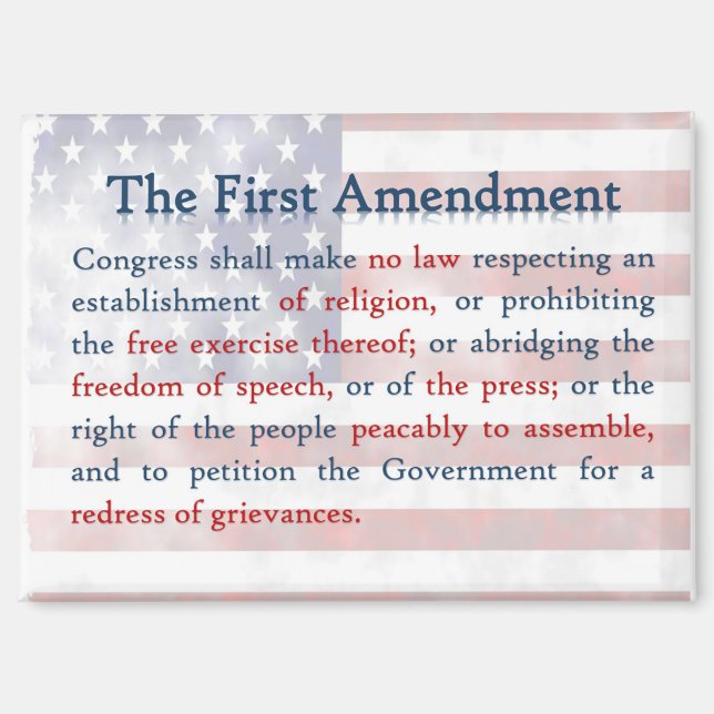 First Amendment Magnet (Front)