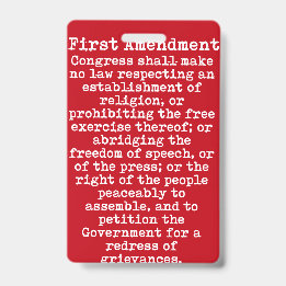 First Amendment Press Pass Badge
