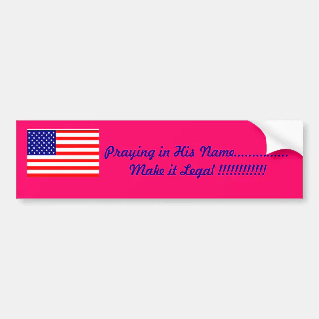 First Amendment religious freedom bumper sticker | Zazzle