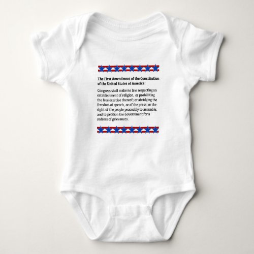 First Amendment Rights Baby Bodysuit