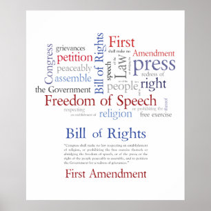 First Amendment Rights - Free Speech / Expression Poster