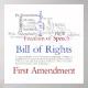 First Amendment Rights - Freedom of Speech Poster | Zazzle