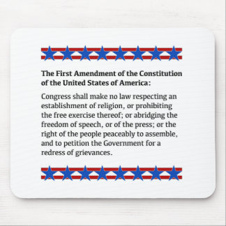 First Amendment Rights Mouse Pad