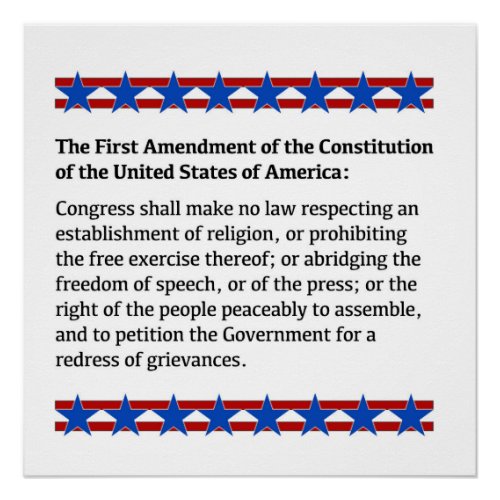 First Amendment Rights Poster