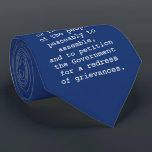 First Amendment Tie - Bill of Rights<br><div class="desc">The text of the First Amendment,  on a tie!</div>