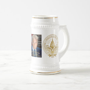 First and Second Inaugural Seal Donald Trump Beer Stein