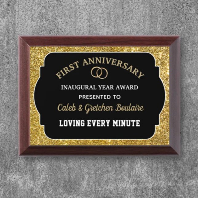 First Anniversary Custom Award Plaque (Creator Uploaded)