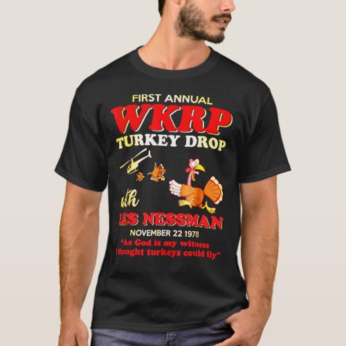First_Annual_WKRP_Turkey_Drop_ With_Les_Nessman__T T_Shirt