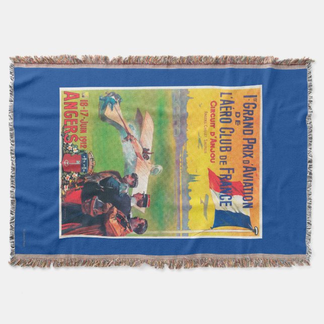 First Aviation Grand Prix Throw Blanket (Front)