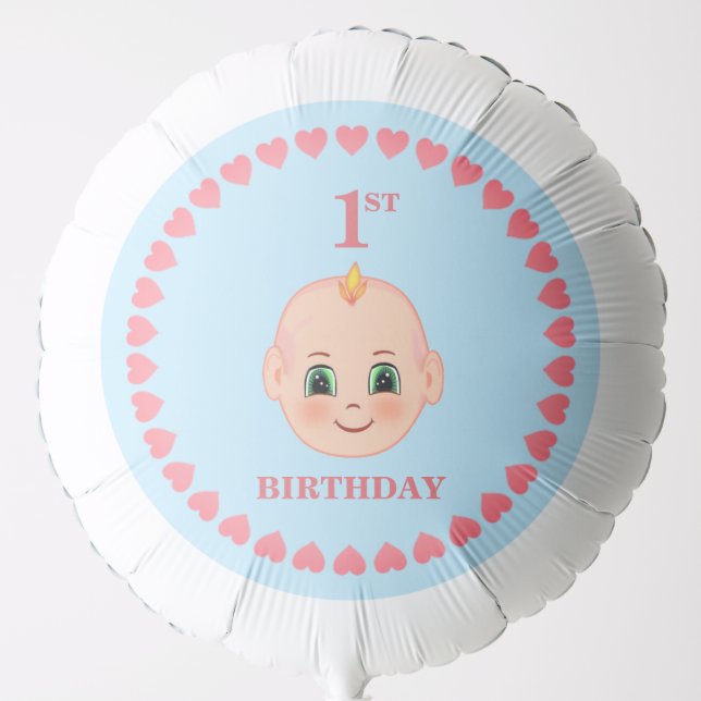 First baby birthday balloon (Front)