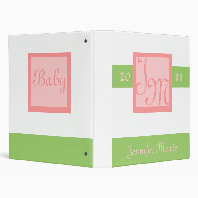 First Baby Photograph Book 3 Ring Binder (Background)