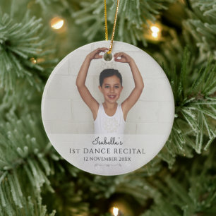 First Ballet Recital Photo Ceramic Ornament