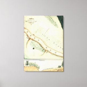 First Battle of Bull Run - Civil War Panoramic 4 Canvas Print