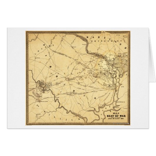 First Battle of Bull Run - Civil War Panoramic 6 (Front Horizontal)