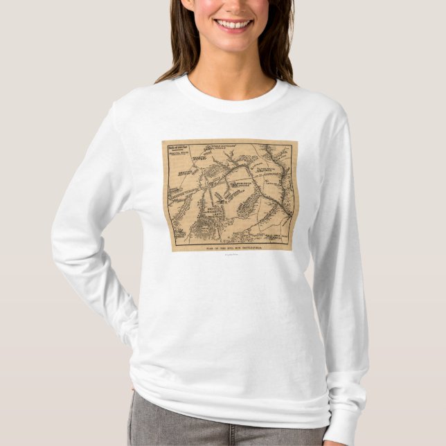 First Battle of Bull Run - Civil War Panoramic 7 T-Shirt (Front)