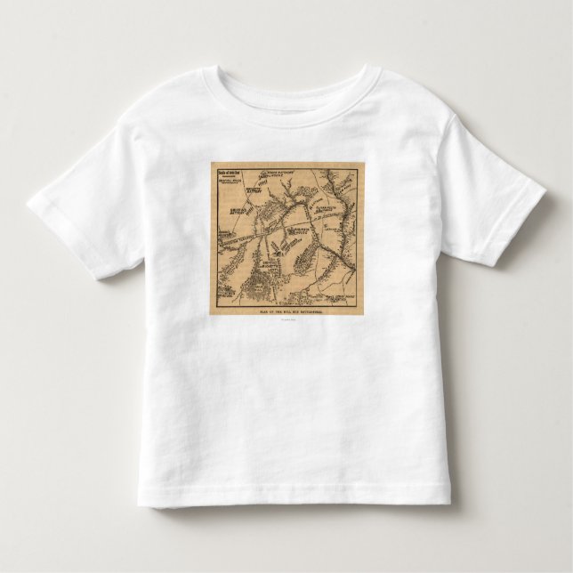 First Battle of Bull Run - Civil War Panoramic 7 Toddler T-shirt (Front)