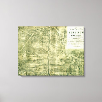 First Battle of Bull Run - Civil War Panoramic Canvas Print
