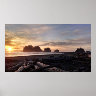 First Beach at La Push Washington Poster