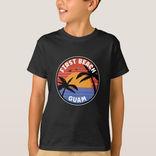 First Beach Guam Sunrise T_Shirt