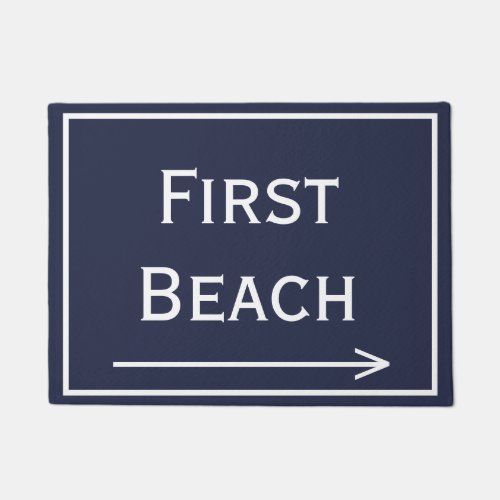 First Beach Newport Doormat