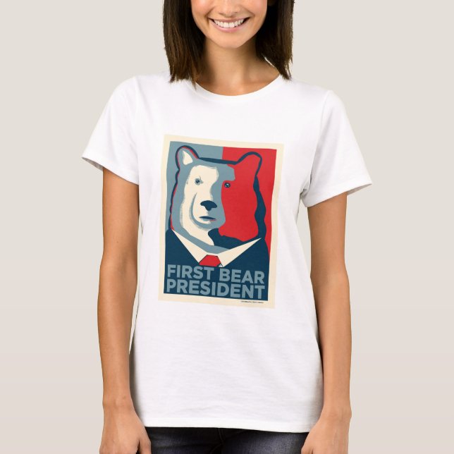First Bear President Womens Long Sleeve Shirt (Front)