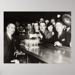 FIRST BEER AFTER PROHIBITION ENDS - BALTIMORE 1933 POSTER