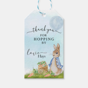 Peter Rabbit Baby Shower Favor Treat Bags, Thank You for Hopping by Favors,  Peter Rabbit Birthday Favor Bags 