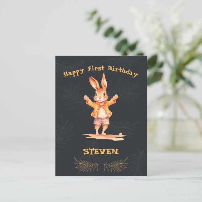 First Birthday animal cards (Standing Front)