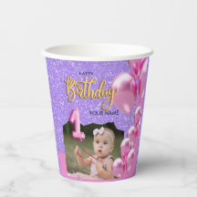 First Birthday Baby Girl Photo Design