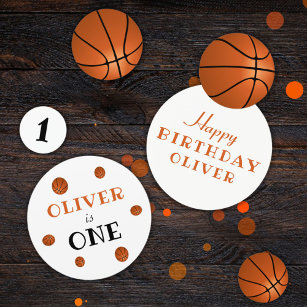 First Birthday Basketball Birthday Party Confetti
