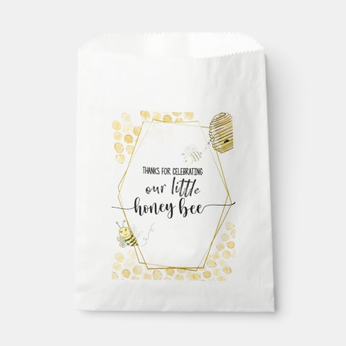 FIRST BIRTHDAY BEE PARTY BEE THEMED FAVOR BAG