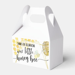FIRST BIRTHDAY, BEE PARTY, BEE THEMED FAVOR BOXES