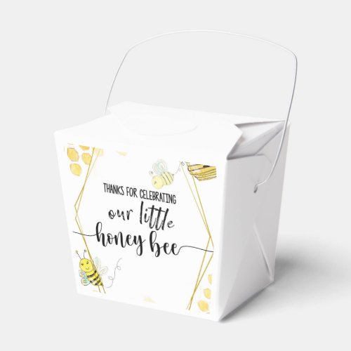 FIRST BIRTHDAY BEE PARTY BEE THEMED FAVOR BOXES