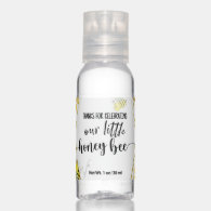FIRST BIRTHDAY, BEE PARTY, BEE THEMED HAND SANITIZER